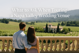 Wine Country Wedding Venue Site Tour Questions