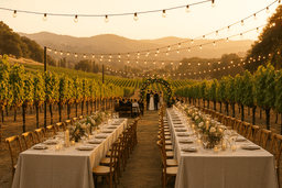 How to Choose Ceremony & Reception Layouts at Vineyards & Napa Wedding Venues