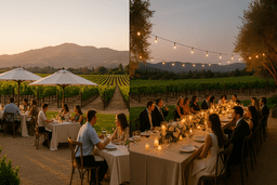 Split-Day Events: Hosting an Evening Reception After a Day Activity at a Napa Venue