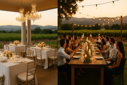 Luxury vs. Casual: Choosing the Right Vibe for Your Napa Wedding Venue