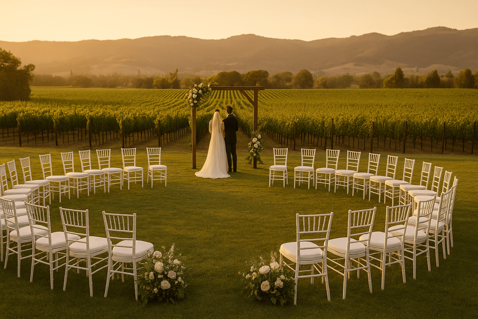 Creative Ceremony Seating Styles for Wine Country Weddings at Napa Venues