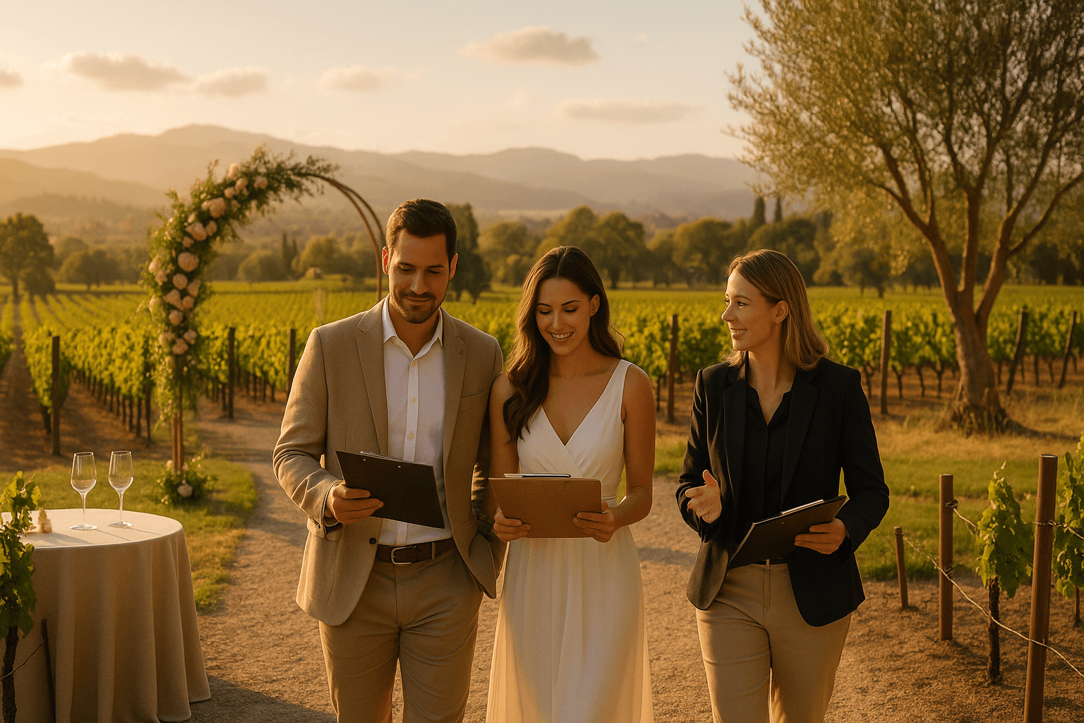 How to Craft a Venue Walk-Through Timeline for Your Wedding Planning in Napa