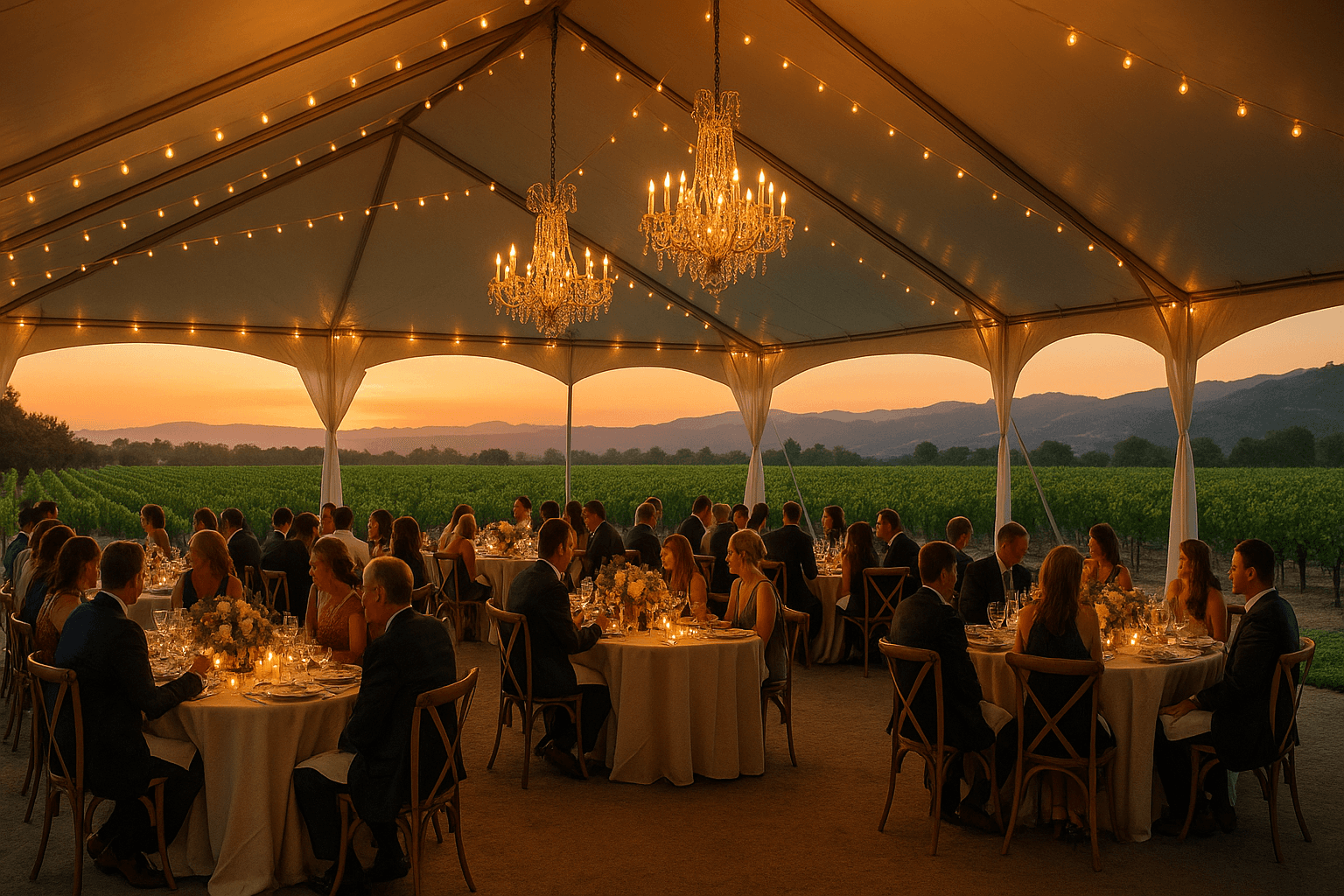 Tented vs. Indoor Receptions at Napa Wedding Venues: Pros, Cons & Planning Tips