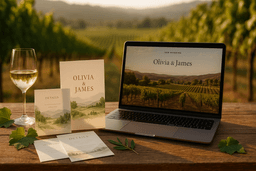 How to Showcase Your Venue’s Unique View in Your Wedding Website & Invitations