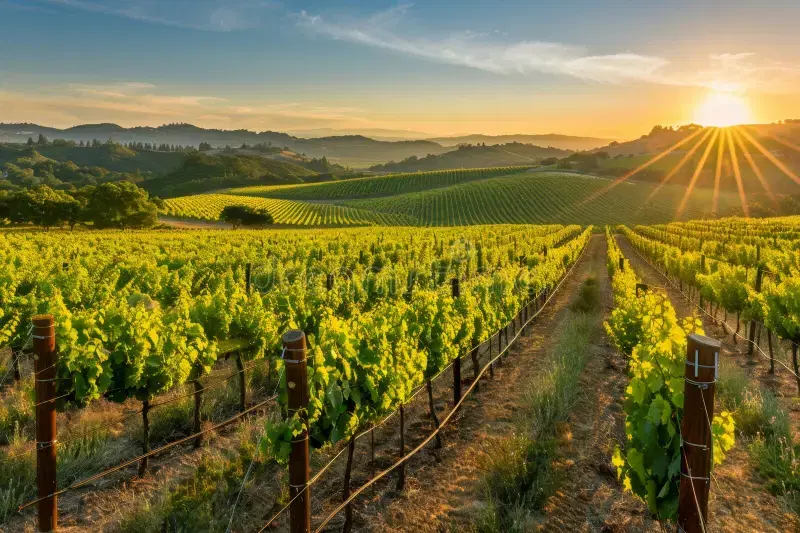 Utilizing Sunsets for your Napa Valley Wedding