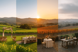 Best Seasons to Book Outdoor Wedding Venues in Napa Valley