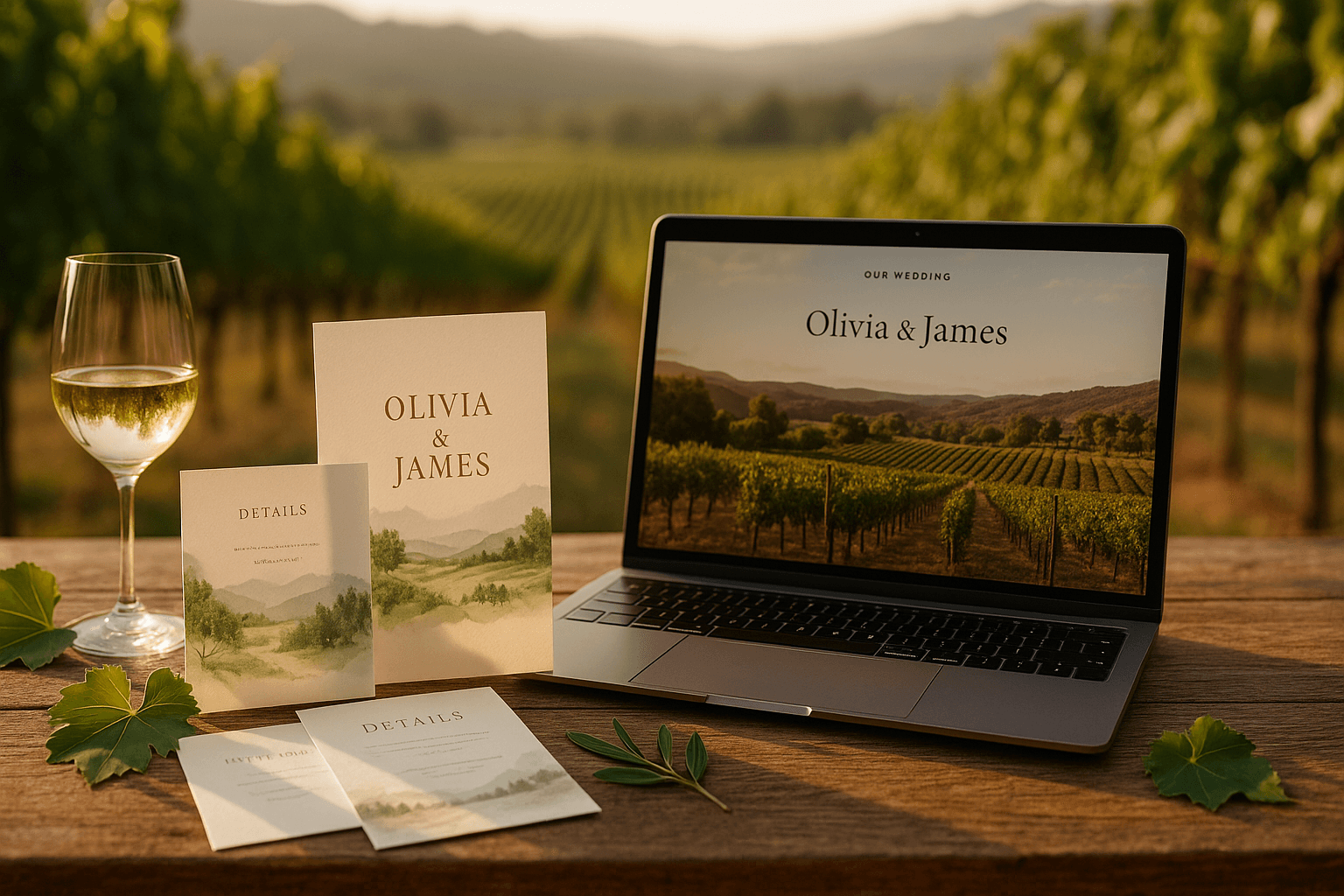 How to Showcase Your Venue’s Unique View in Your Wedding Website & Invitations